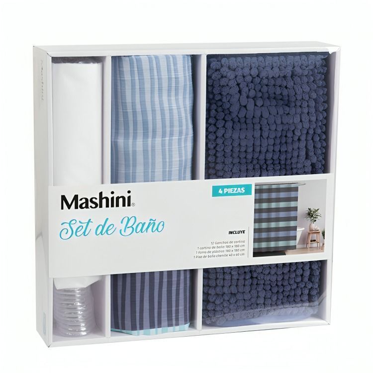 Set de Bano en Caja 4 Piezas / Busia  Mashini