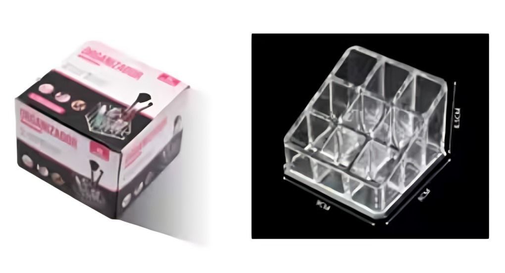 Organizador De Maquillaje 9 Compartimientos 9x9x6,5cm-2
