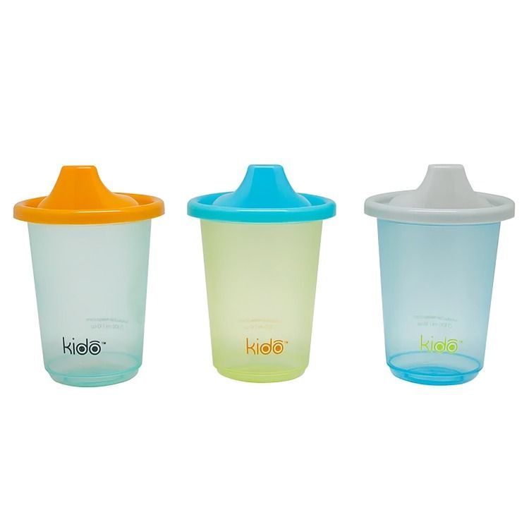 SET 3 REUSABLE CUPS KEEP KIDO COLORES -2