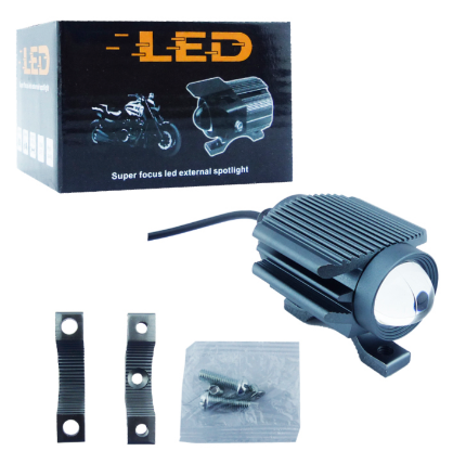NEBLINERO LED PARA MOTO OJO DE ANGEL 25W ANTINIEBLA DUO COLOR 12V SET X 1 PCS-3