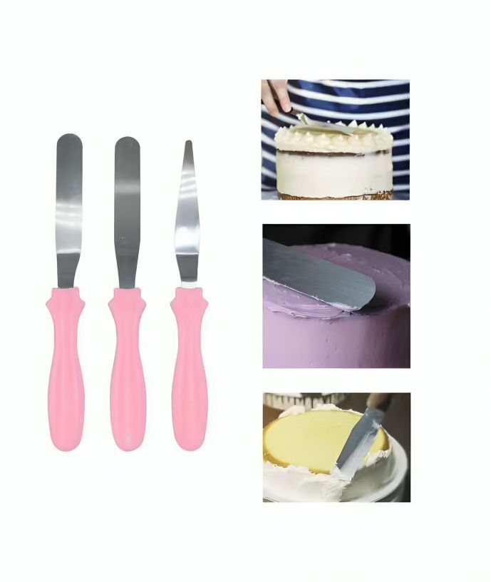 Set 3 Espátulas Repostería Pastelería Decoración Pastel-1