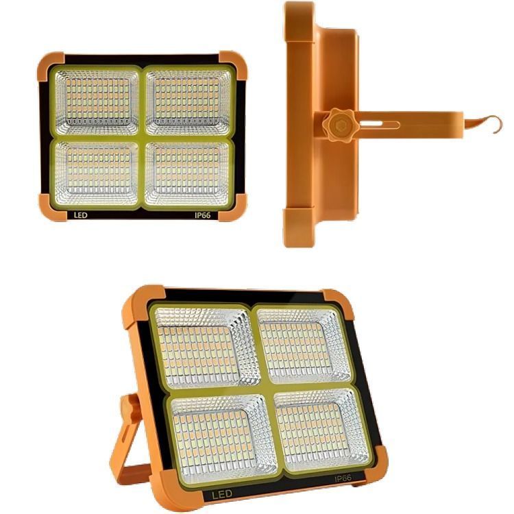 Luz Solar Portátil Led 100w 10000lm Ip66 Luz Emergencia-1