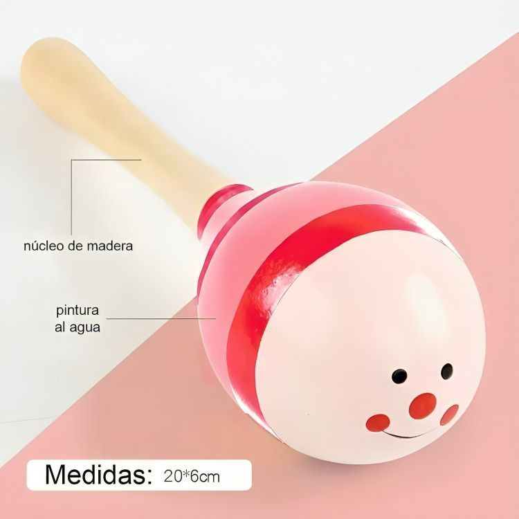 Set 8 Instrumento Musicales Montessori Madera Para Niños-3