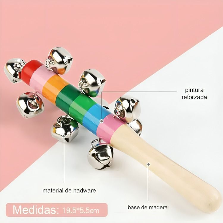 Set 8 Instrumento Musicales Montessori Madera Para Niños-4