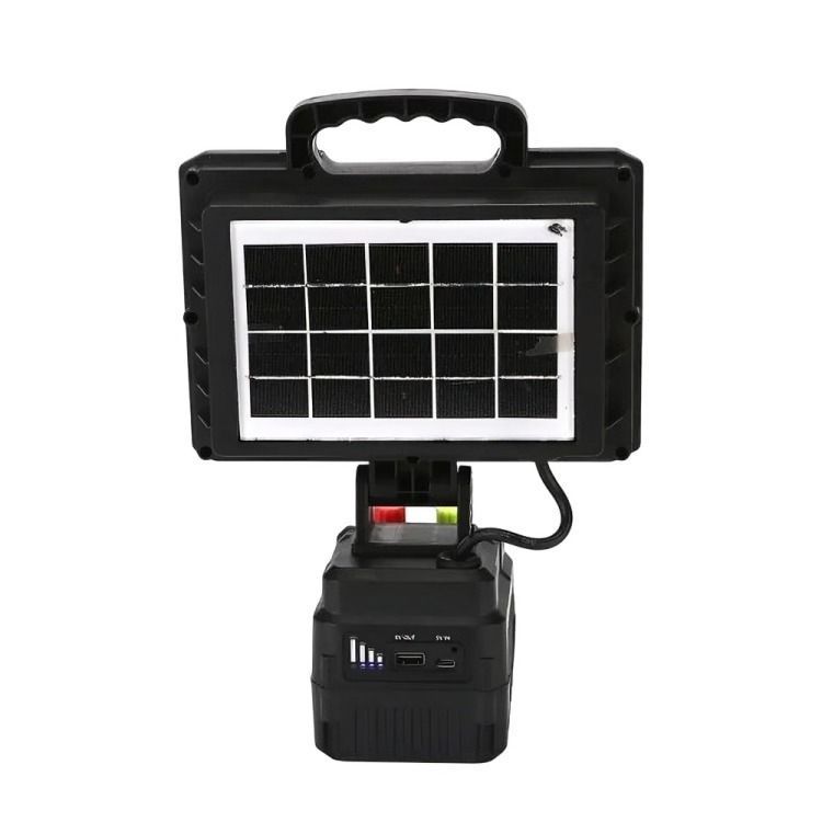 Reflector Proyector Led Solar Portátil De 350w - Panel Solar-1