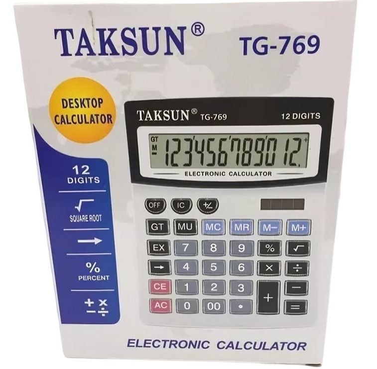 Calculadora  Pantalla extragrande 12 dígitos -1