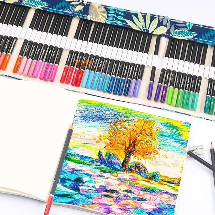 Juego De Lapices De Colores 76pcs Dibujo Profesional-5