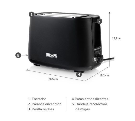 TOSTADOR THOMAS TH-117-5