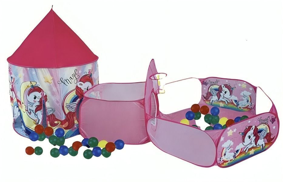 CARPA CASTILLO 3 EN 1 ROSA-2