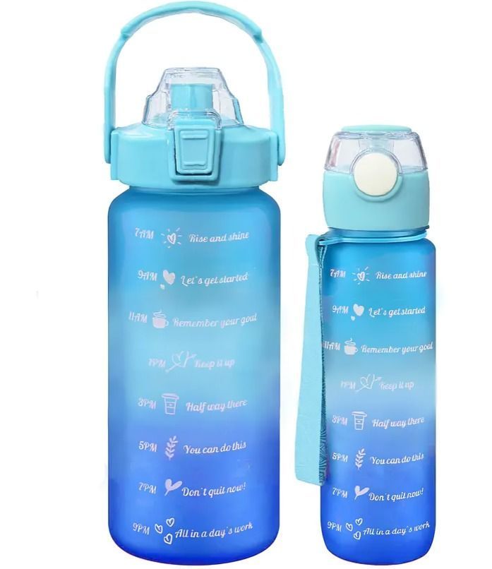 Pack 2 Botellas Agua Motivacionales De 2 Litros Y 900 Ml-1