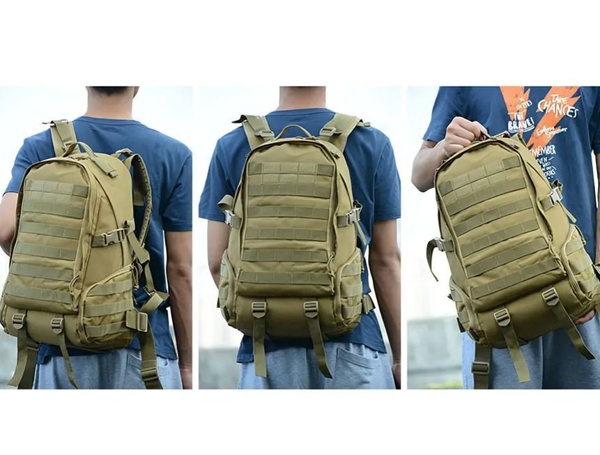 Mochila Impermeable Táctica Militar Trekking Outdoor-3