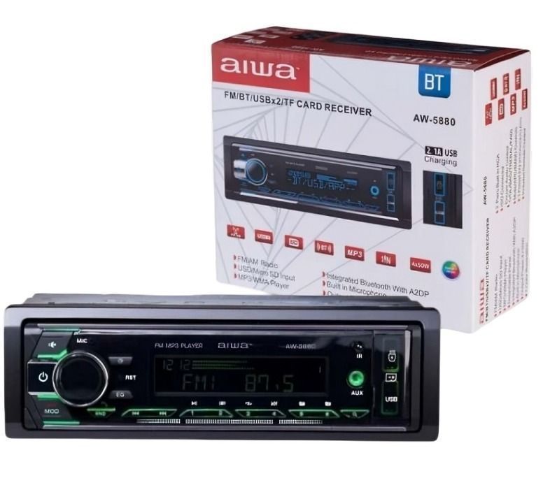 RADIO DE AUTO AIWA CON CONTROL REMOTO-1