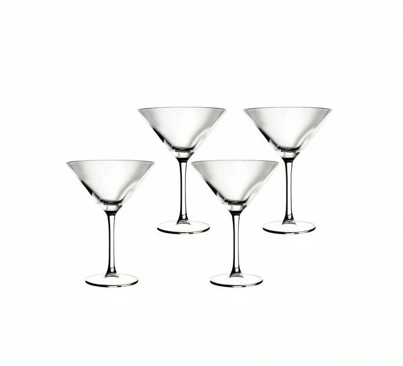SET 4 COPAS MARTINI GLASSO-1