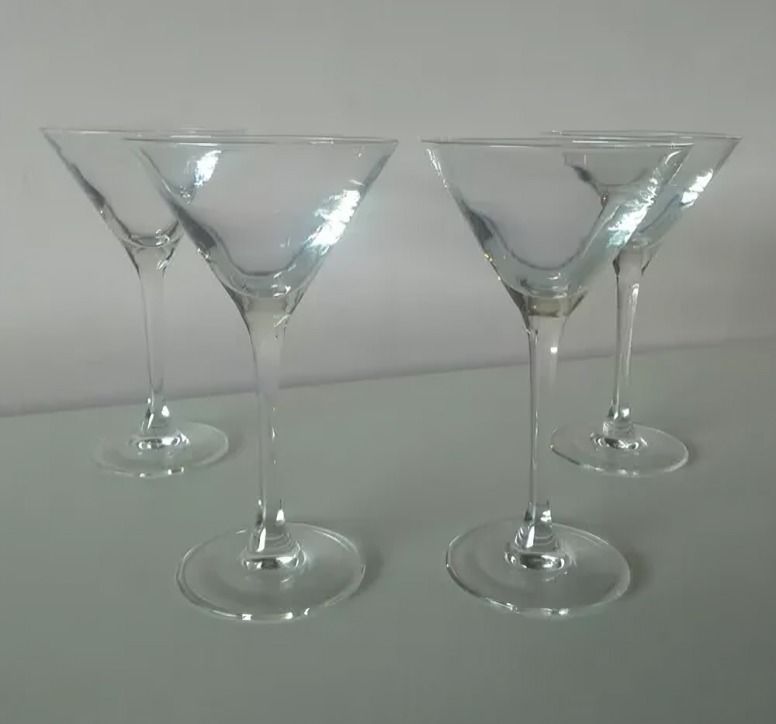 SET 4 COPAS MARTINI GLASSO-2