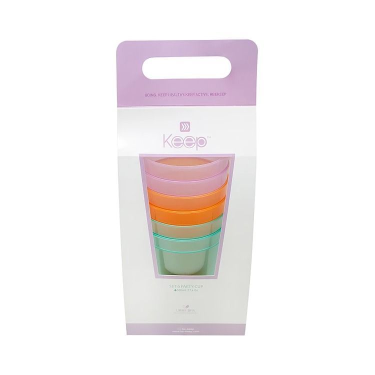 SET 6 VASOS PLASTICOS KEEP 500 ML-0