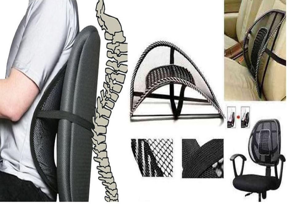 Respaldo lumbar asiento  Malla soporte para sillas-0