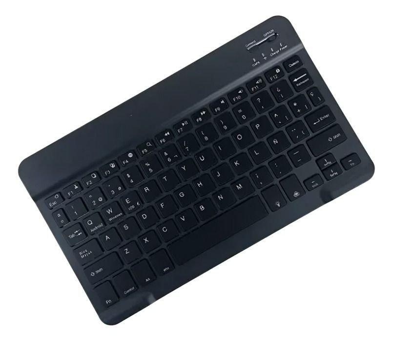 Teclados Bluetooth Español Negro con Luz-0