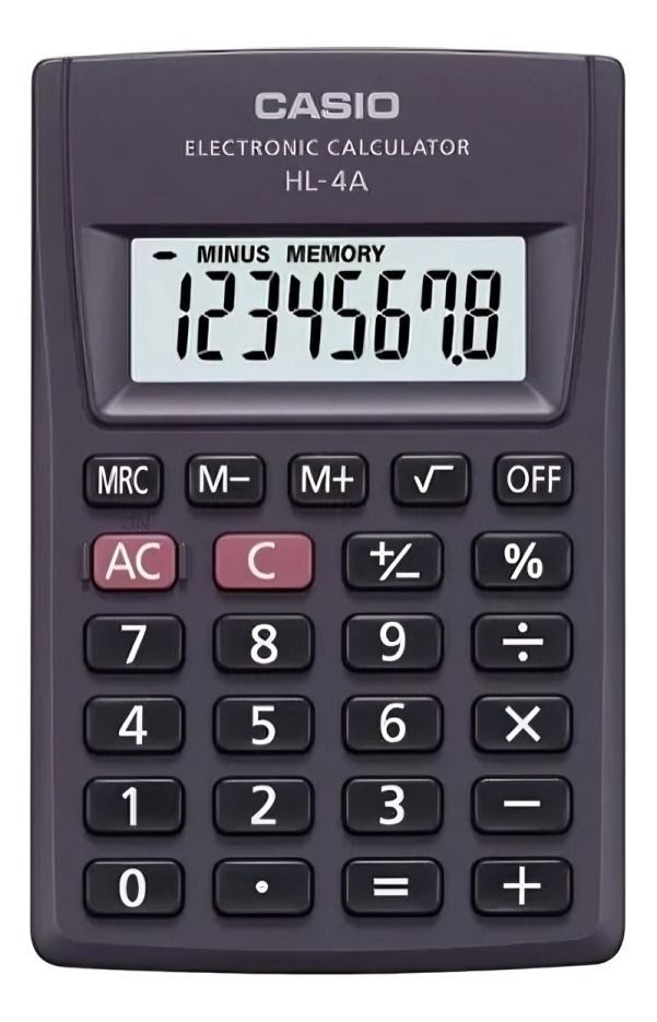 Calculadora CASIO 8 diguitos HL-4A-1