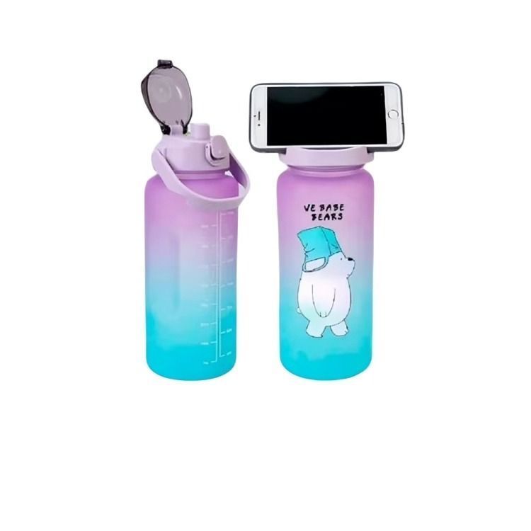 Pack 2 Botellas Agua Motivacional De 2 Litros Y 900ml -1