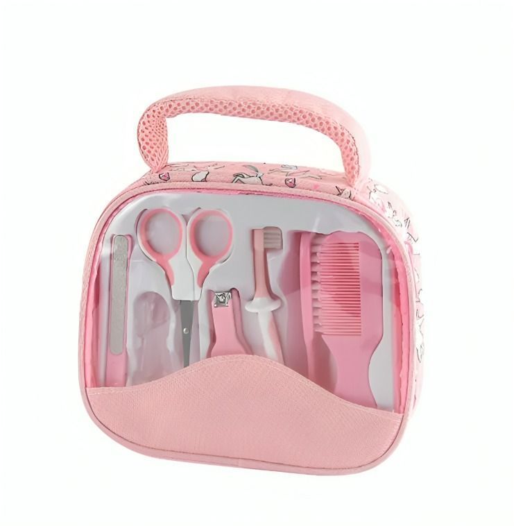 Set De Cuidados Para Bebe Manicure 7 Pcs Con Bolso-0