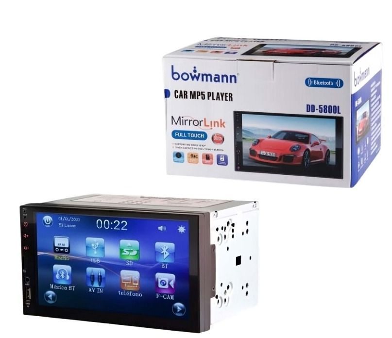 RADIO DE AUTO BOWMANN  PANTALLA  TACTIL 7" -1