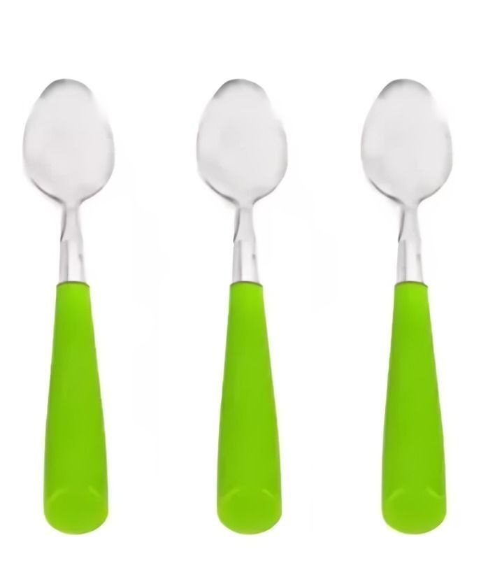 Set 3 Cucharas De Acero Mango Acrílico-1