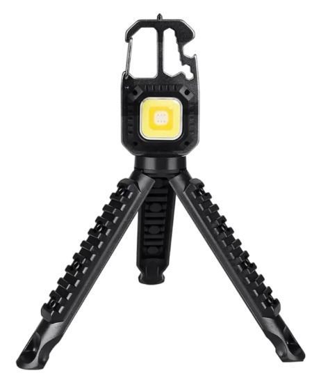 Linterna Mini Llavero Recargable Portátil + Trípode-0