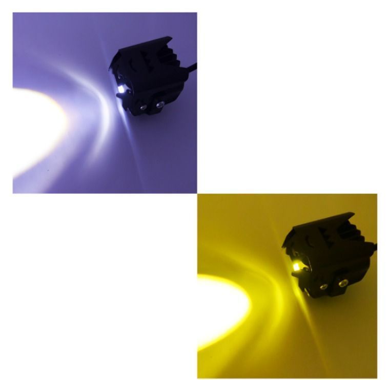 NEBLINERO LED PARA MOTO OJO DE ANGEL DUO COLOR 12/24V SET X 1 PCS-2