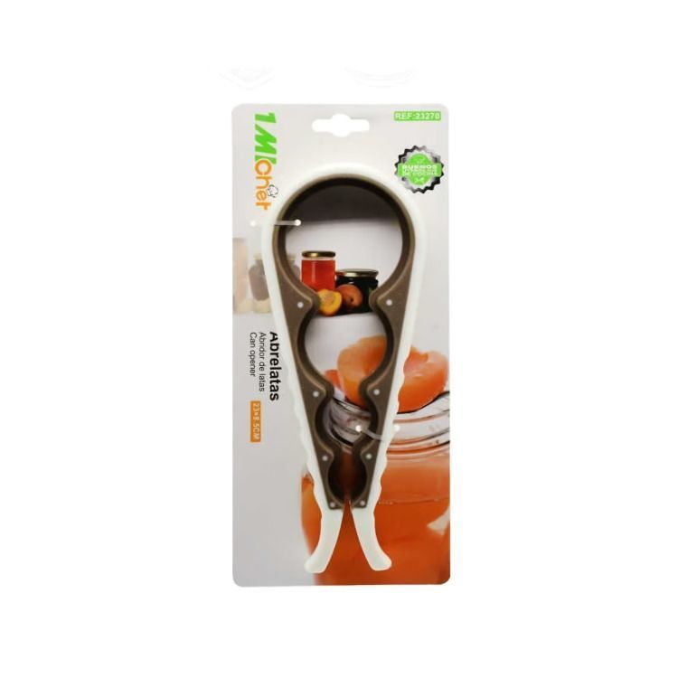Abridor Destapador De Botellas Y Potes 4 Bocas 23cm-0