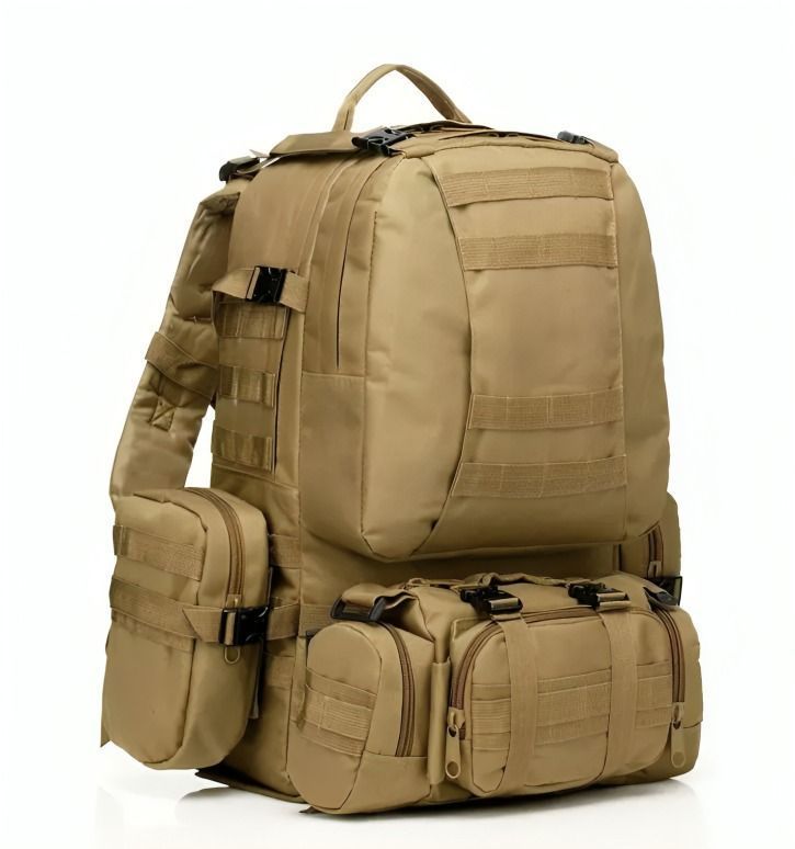 Mochila Táctica Militar Desmontable 50 Litros 3 Piezas-0