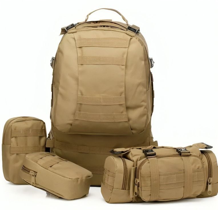 Mochila Táctica Militar Desmontable 50 Litros 3 Piezas-2
