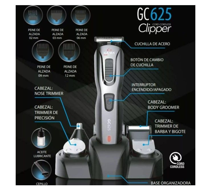 Cortadora de Pelo Multistyler Gama Gc625 Inalámbrico cortapelo-5