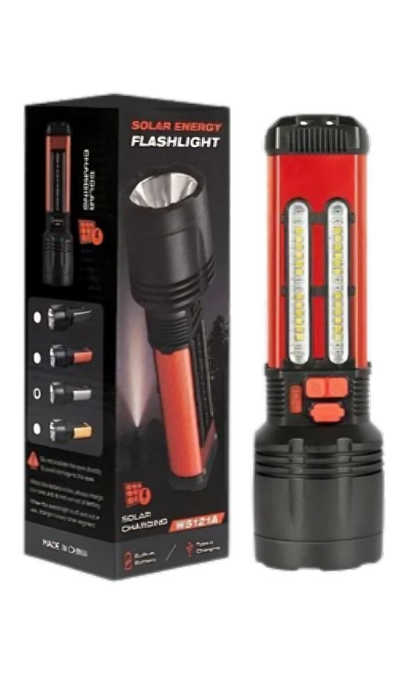 Linterna Táctica Alta Potencia Solar Recargable Usb-1