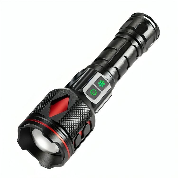 Linterna Tactica Led 30w Alta Potencia Con Luces Laterales-0