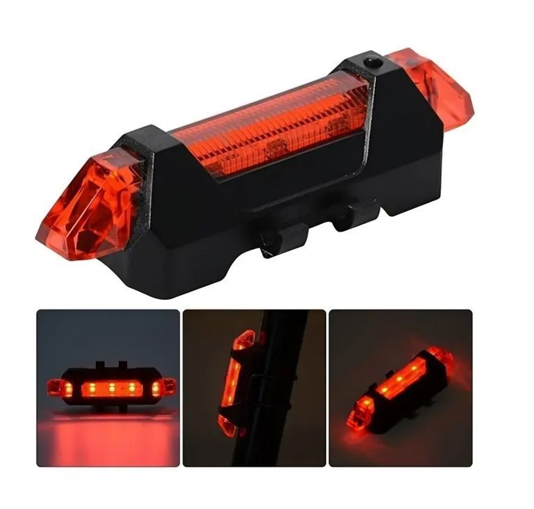 Luces Led Laser Trasera Para Bici.Luces Led Laser Trasera Para Bicicleta-3