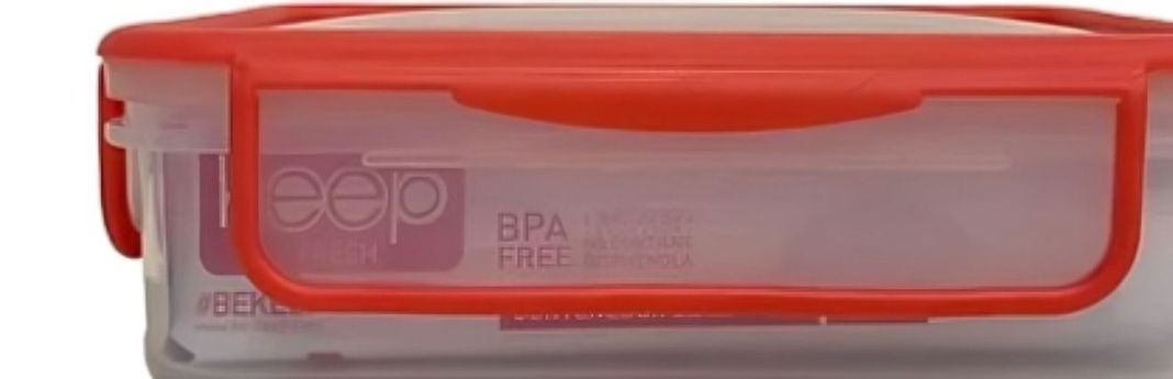 HERMETICO PP 600ML RECTANGULAR ROJO-1