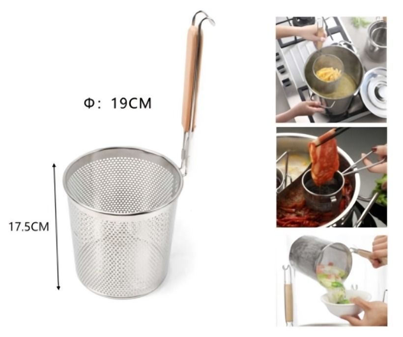 Espumaderas Tamiz Enjuague Colador De Cocina Para Freir-1