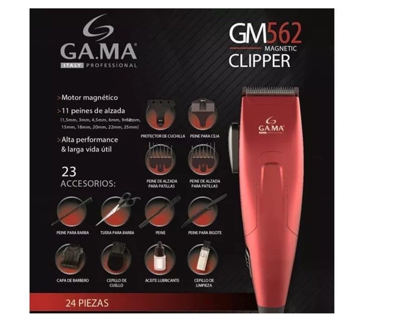CORTADORA DE PELO GAMA GM562 24 accesorios-4
