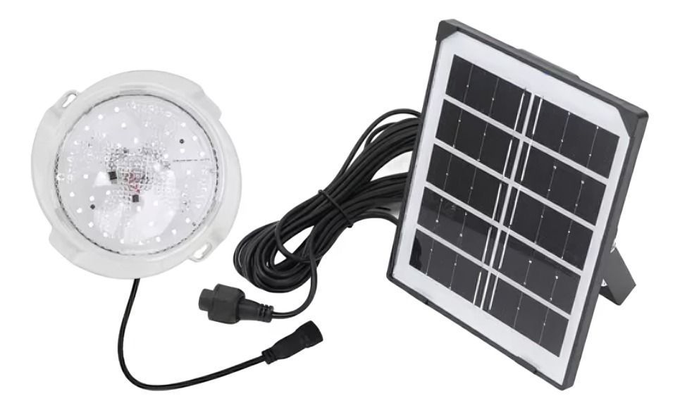 Foco LED Redondo Solar 50 LED con Control Remoto-2