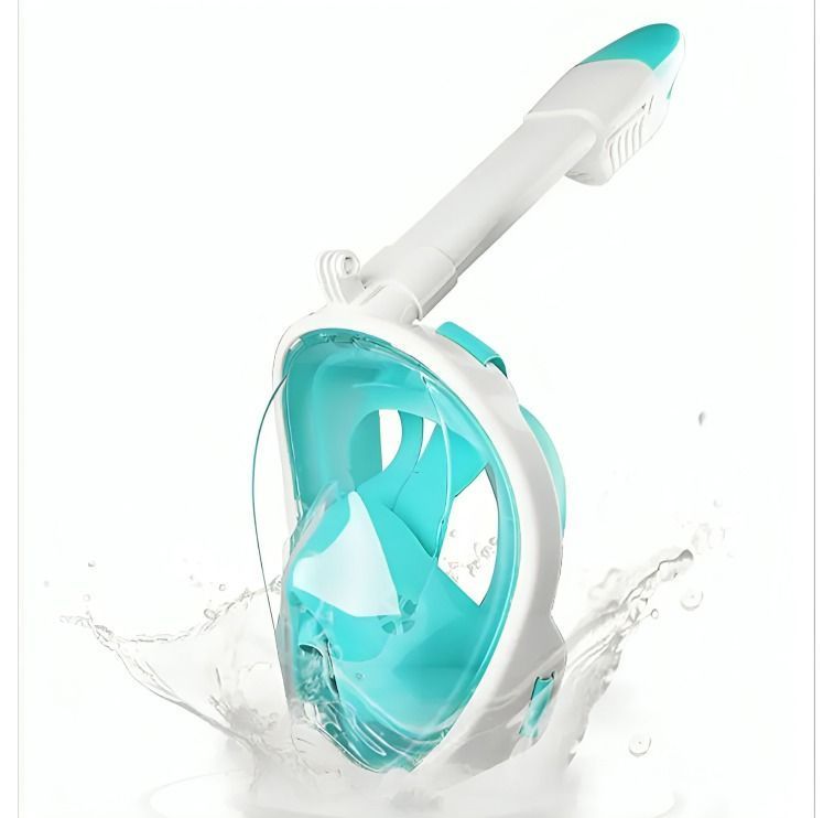 Máscara Snorkel Fullface Buceo Antiniebla Con Soporte Gopro-1