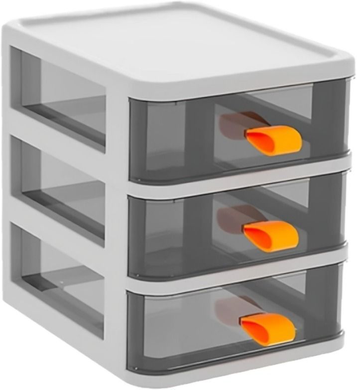 Cajon Organizador Plegable de Plastico Tranparente-0