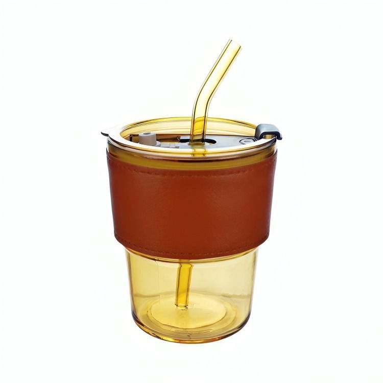 Vaso  Vidrio Café Amarillo-0