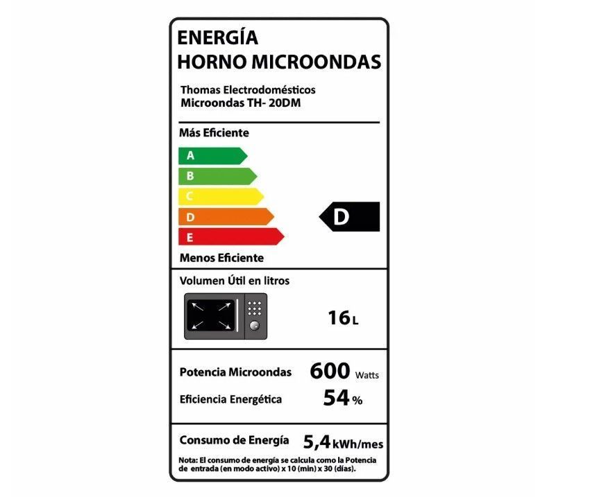 MICROONDAS THOMAS TH-20DM-4