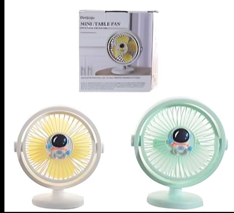 MINI VENTILADOR DE MESA COLOR VERDE-1