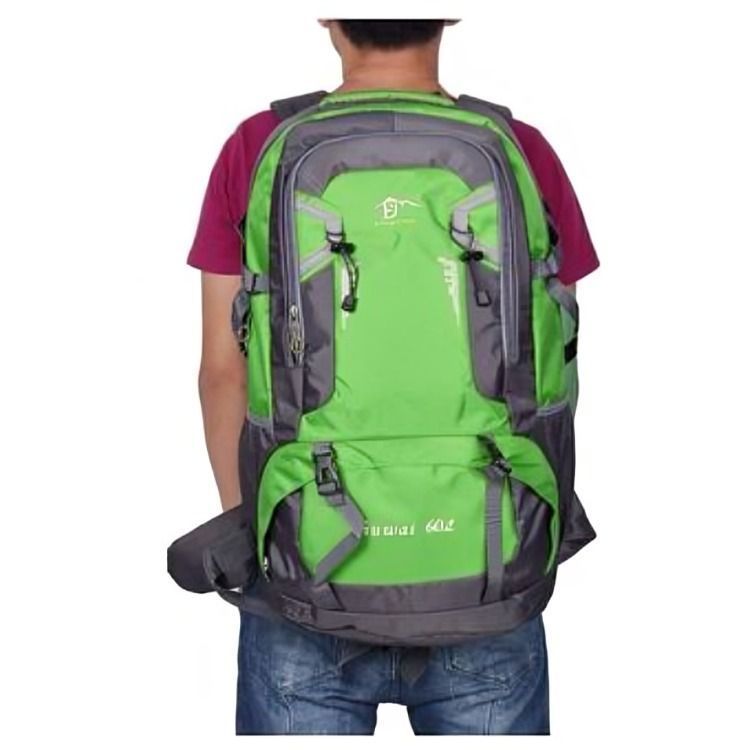 Mochila 60 Litros Camping Outdoor Trekking Verde-1
