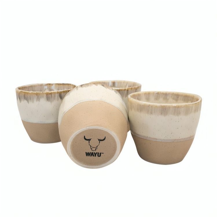 SET 4 VASOS CERAMICA WAYU-1