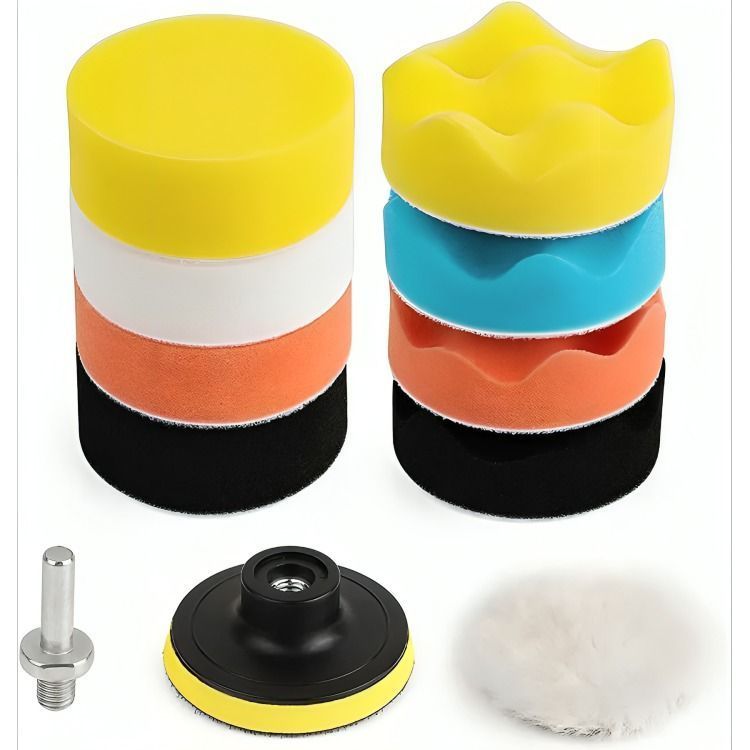 Kit De 11 Piezas Esponjas Pulir Almohadillas Para Auto-0