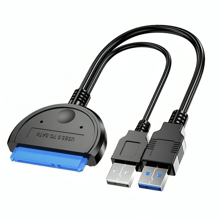 Adaptador Doble Usb 3.0 Disco Duro ssd Sata 2.5-1