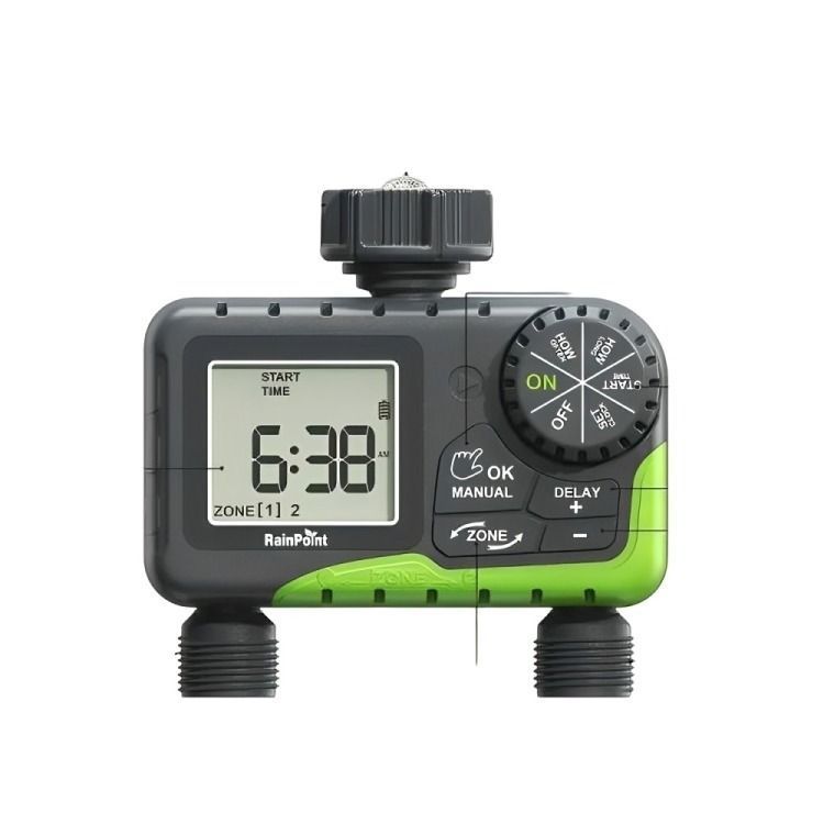Programador Riego Automatico Controlador Digital 2 Zonas-0