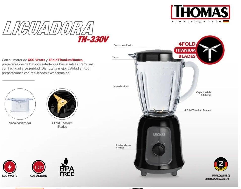 LICUADORA THOMAS TH-330V NEGRA-6